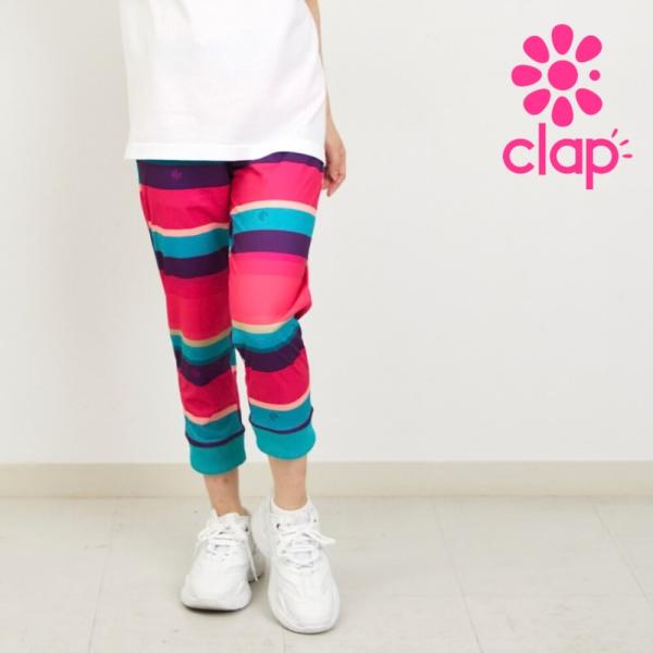 clapクラップ新作 フィットネスウェア パンツ レディース イーシュット CLAP RANDOMB...