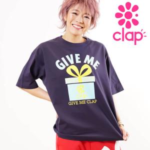 クラップ CLAP フィットネスウェア トップス レディース GIVE ME CLAP Big Tee 新作 クラップウェア ビッグT tシャツの商品画像