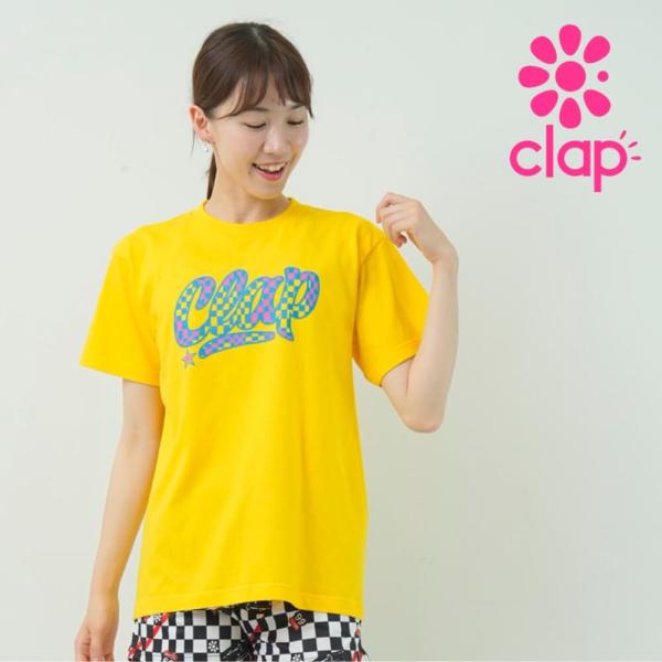 clapクラップ新作 フィットネス ウェア ブランド トップスレディース 半袖 CHECKER CL...