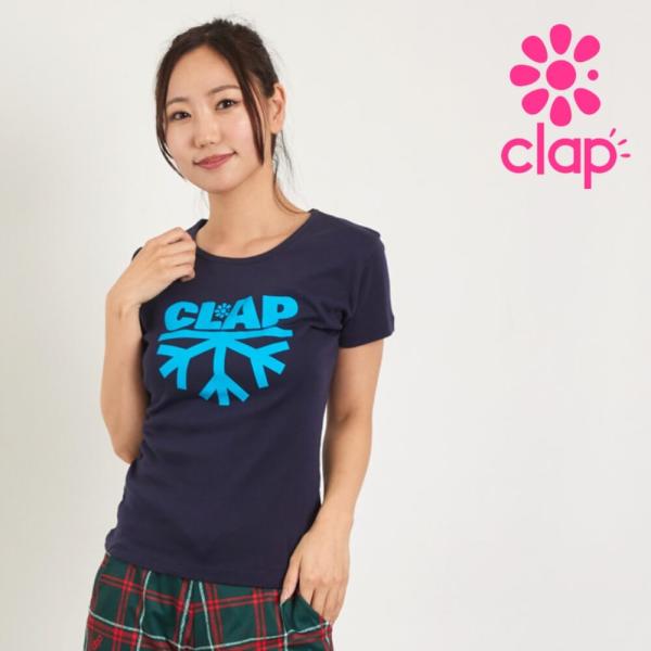 clapクラップ新作 フィットネス ウェア レディース トップス 半袖 tシャツ SNOWFLAKE...