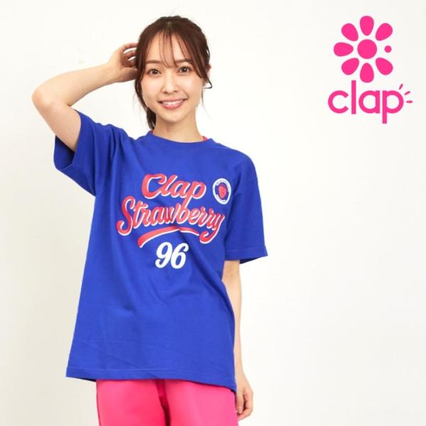 clapクラップ新作 フィットネス ウェア レディース トップス 半袖 CLAPSTRAWBERRY...