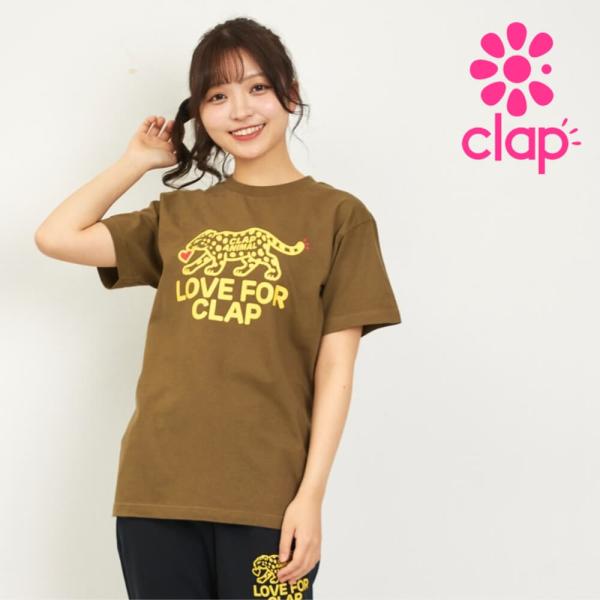 clapクラップ新作 フィットネス ウェア レディース トップス 半袖 CLAPANIMAL TEE...