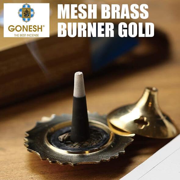 お香立て おしゃれ gonesh メッシュブラス インセンスホルダー スティック コーン 対応 ガー...