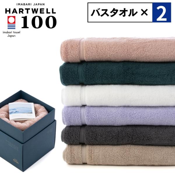 ハートウェル 2点セット ハートウェル 今治タオル バスタオル 大判 60×120cm 100 HY...