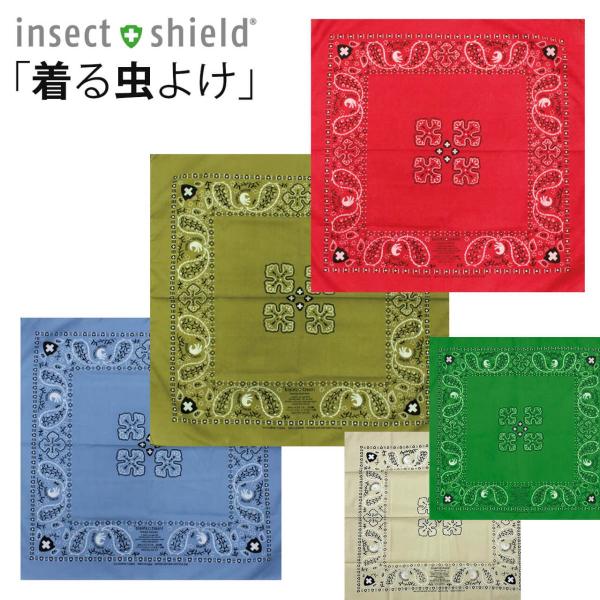 インセクトシールド 虫よけバンダナ insect shield アウトドア 虫よけ  アウトドア キ...