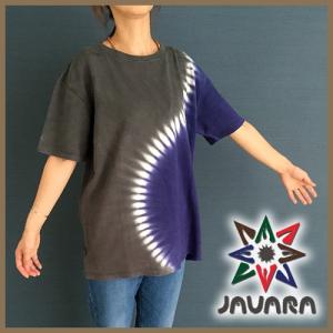 JAVARA ヘンプ Tシャツ S柄 タイダイ染め メンズ レディース Tシャツ ジャバラ｜psps