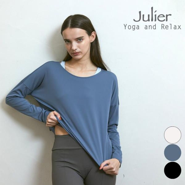 Julier ジュリエ ヨガウェア トップス レディース アクティブフローロングスリーブプルオーバー...