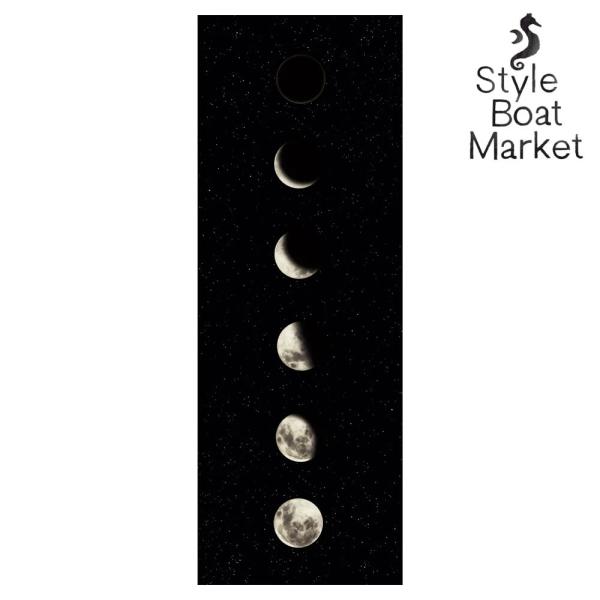 ヨガマット 3mm スタイルボートマーケット 173cm×61cm 月の満ち欠けヨガマット ブラック...