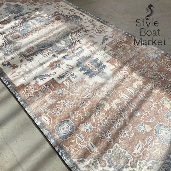 ヨガマット 3mm スタイルボートマーケット 173cm×61cm Antique kilim ブラ...