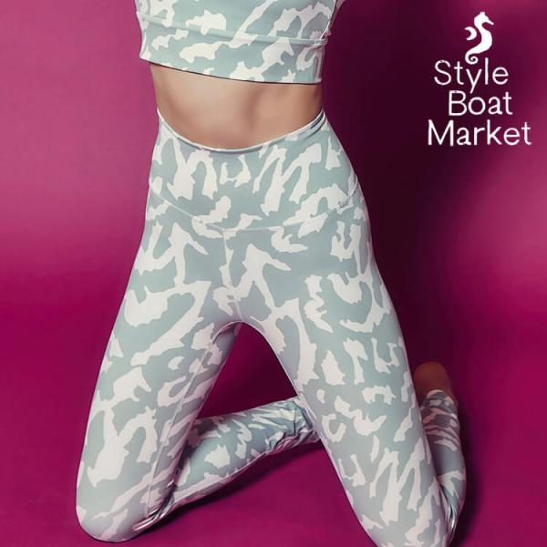 スタイルボートマーケット ヨガ ピラティス ウェア ヨガウェア レギンス アニマルプリントレギンス ...