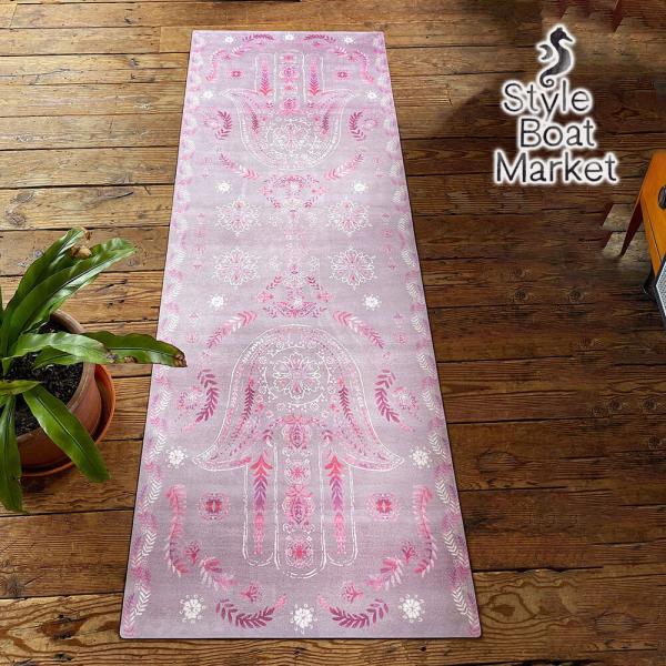 ヨガマット 3mm スタイルボートマーケット ハムサ マット ヨガ ピラティス マット 柄 トレーニ...