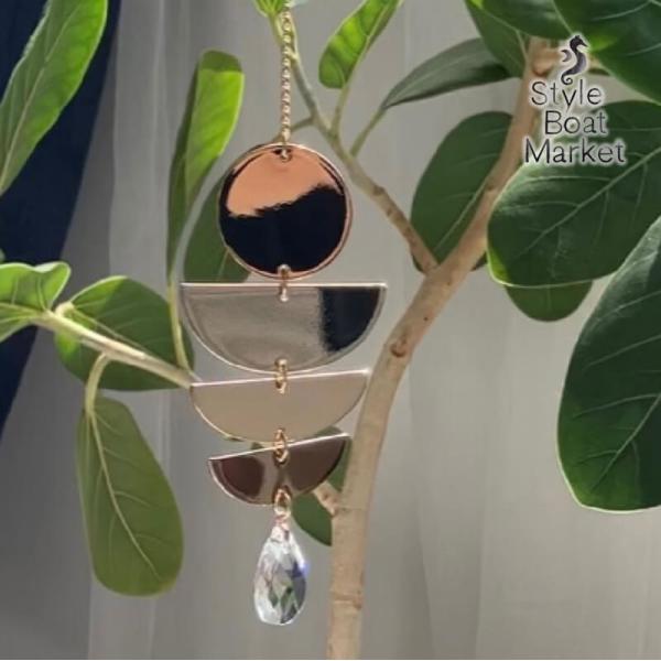 スタイルボートマーケット ヨガ ピラティス グッズ インテリア 雑貨 真鍮 ガラス サンキャッチャー...