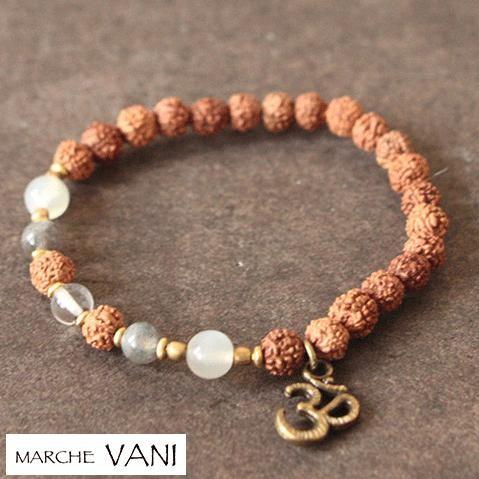 VANI ブレスレット grey-moon-stone ヴァニ ブレス レディース アジアンブレス ...