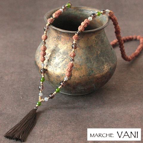 VANI マーラー forest 【vani ヴァニ マラ ヨガ アクセサリー 天然石 ルドラクシャ...