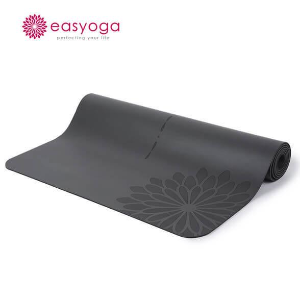 easyoga イージーヨガ ヨガマット 5mm ラバー スペース プロマット ダークグレー