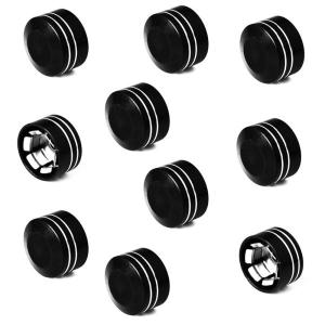 並行輸入品 ハーレーダビッドソン 10x 黒端 1/2インチ 13mm ツーリング sportsteramp ボルトキャップ パーツ