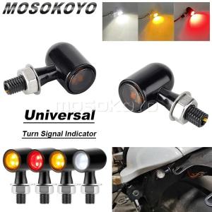 並行輸入品 バイクパーツ 8mm 小型 カフェ レーサー 12v ウィンカー点滅器 白赤標識燈フラッシャー自在継手