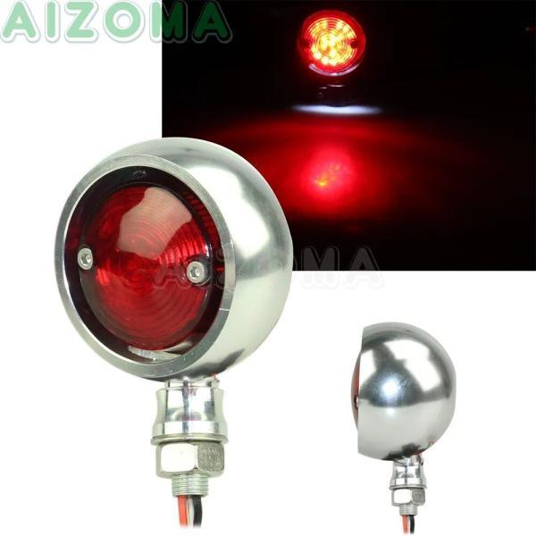 並行輸入品 汎用 研磨-バイク 用LEDテールライト 12v ハーレー カフェ チョッパー ヤマハ ...