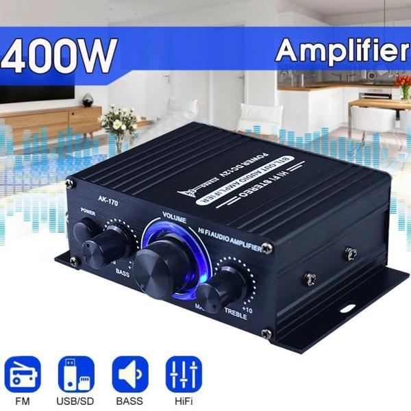 並行輸入品 AK-170ハイファイステレオ ? オーディオ ? パワーアンプ200ワット + 200...