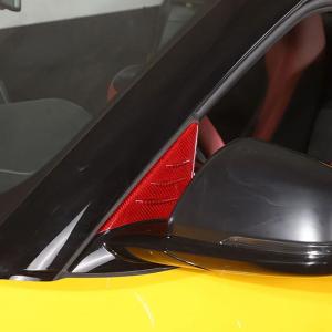 並行輸入品 車用カーボン製バックミラーカバー ...の詳細画像2