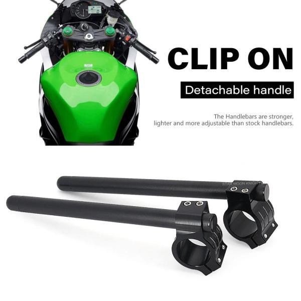 並行輸入品 カワサキ Cncクリップアドオンフォークライザーハンドルバー ニンジャ250 300 4...