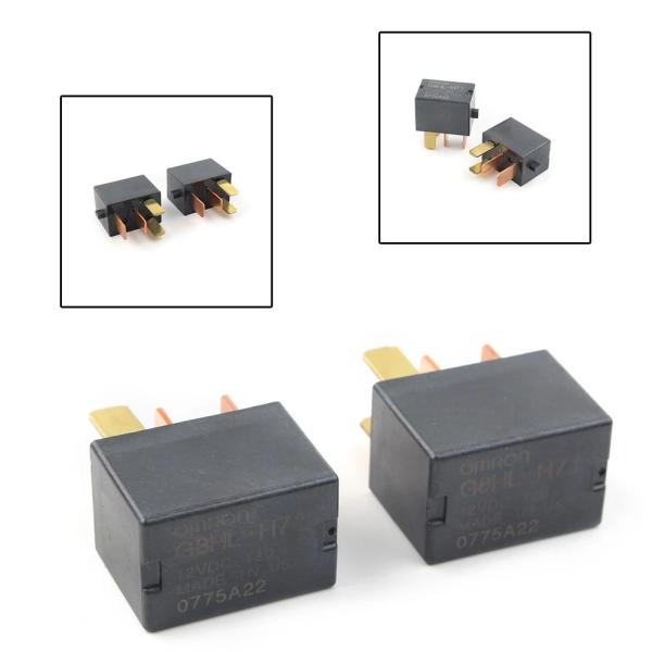 並行輸入品 dc 12v 120オーム黒カーアクセサリー2個アキュラ自動車リレーオムロンリレーG8H...