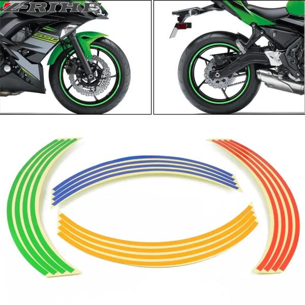 並行輸入品 16ストリップホイールステッカーテープ17 18インチカワサキZX6R ZX7R ZX1...
