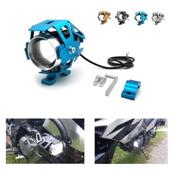 並行輸入品 汎用ヘッドライト電球ランプU5 LEDスポットライトフラッシュ12VヤマハYZF R 3...