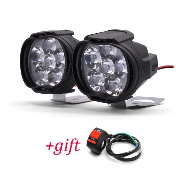 並行輸入品 1000LM LED バイクヘッドライト 補助スイッチ付き 2個 ホンダSL230 XR...
