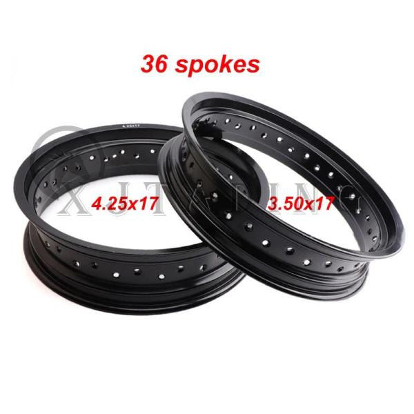 並行輸入品 アルミニウム合金 バイクリム 3.50X17インチ 4.25X17インチ 36スポークで...