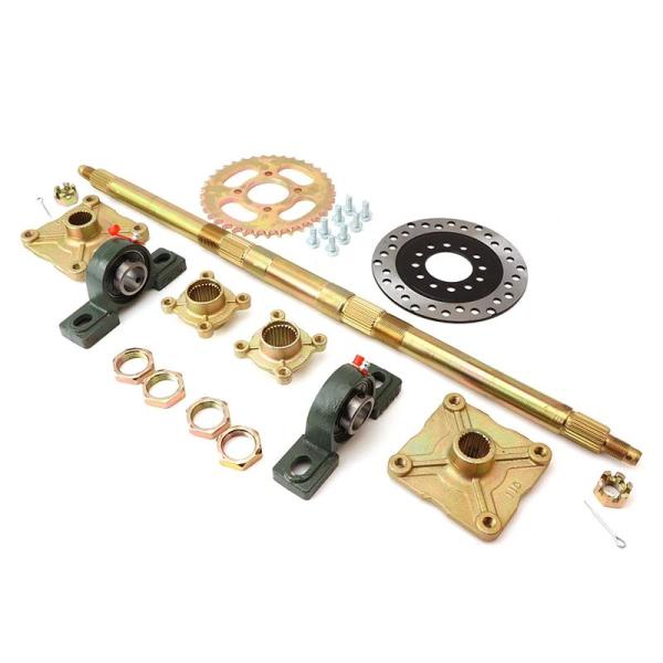 並行輸入品 通信事業者ハブ付きリアアクスル710MM 740MM 110CC 125CC 150CC...