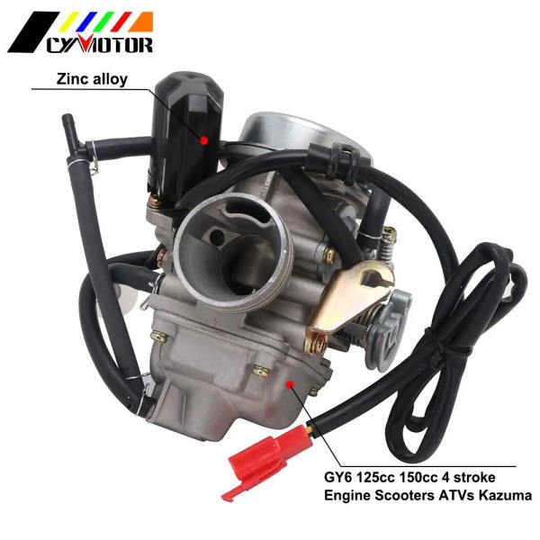 並行輸入品 汎用 バイクキャブレタースクーター ヤマハ用24MM 4T 125CC 150CC DP...