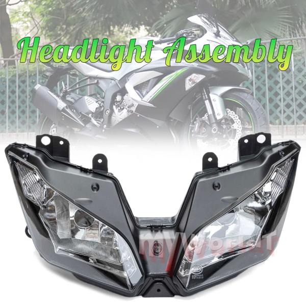 並行輸入品 バイクヘッドライトアセンブリ カワサキニンジャヘッドライトアセンブリ ZX6R ZX63...