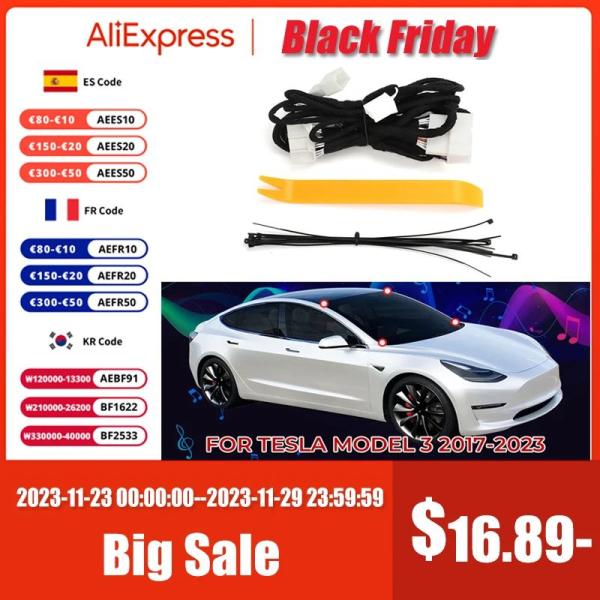 並行輸入品 アクティブワイヤーハーネス非アクティブスピーカー オーディオアップグレード テスラモデル...