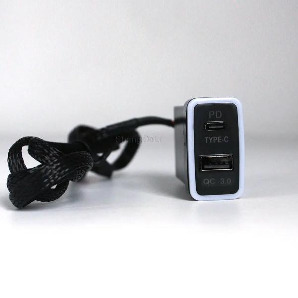 並行輸入品 急速充電器1 X TYPE-C USB PD QC3.0 2つインターフェイス 充電器 ...