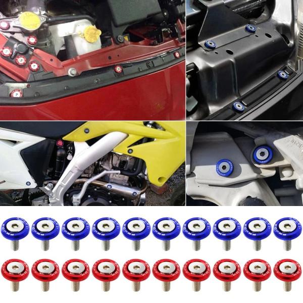 並行輸入品 10 個 M6 JDM カーファスナーCHEVROLETクルーズ AVEO ラセッティキ...