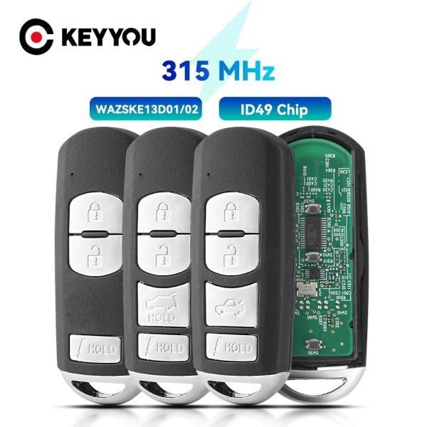 並行輸入品 KEYYOU-スマートリモートコントロールキー 315MHZ PCB F7953P WA...