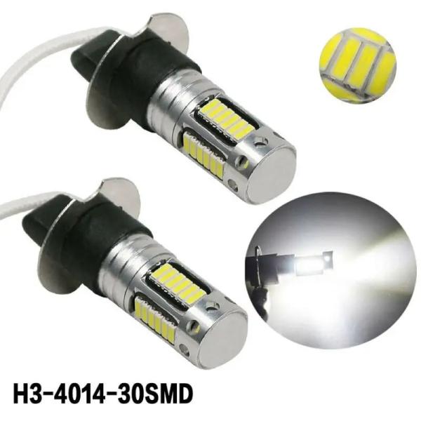 LED電球交換キット 2個 H3 フォグライト用交換キット 超高輝度 CANBUS 6000K 10...