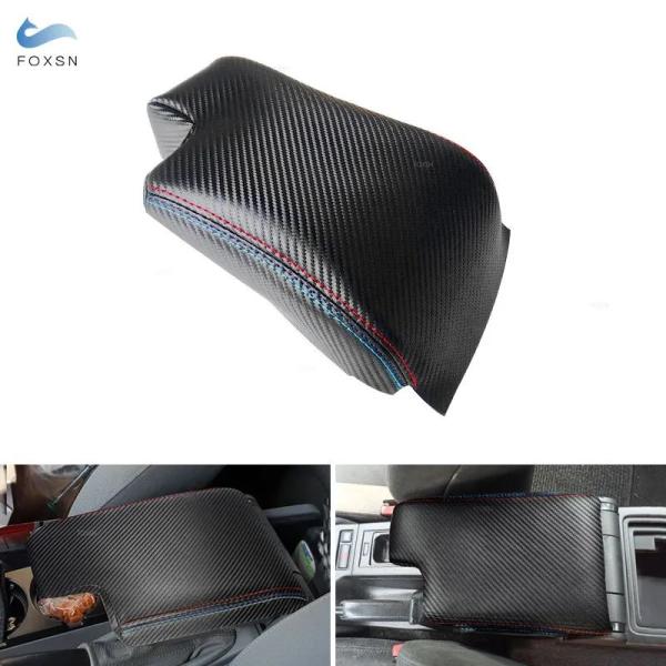 並行輸入品 アームレストボックス カーボンテクスチャー 赤青ライン lhd rd bmw 3シリーズ...