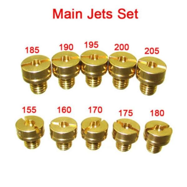 並行輸入品 10個メインジェットM5mikuniキャブレター #155 160 170 175 18...