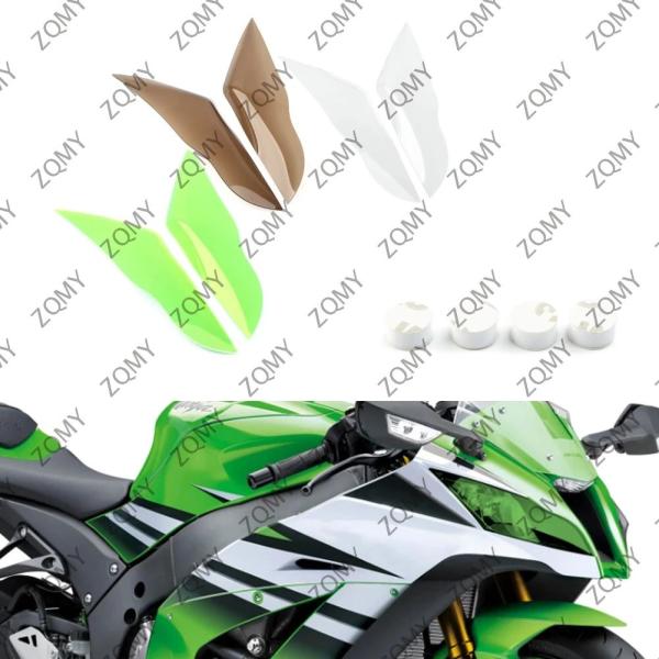 並行輸入品 バイク ヘッドライト カワサキZX-10R 2011-15用スクリーンレンズカバー