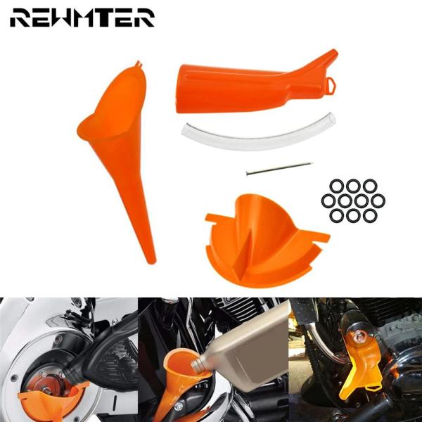 【並行輸入品】 バイク伝送クランクケース充填漏斗プライマリケースオイル充填漏斗カバーシール O リン...