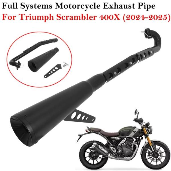 並行輸入品 SLIP ON FOR TRIUMPH SPEED 400 SCRAMBLER 400X...