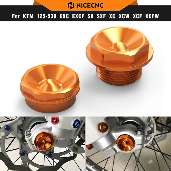 並行輸入品 NICECNC KTM EXC 300用フロントホイールアクスルナットスピンドルカラー ...