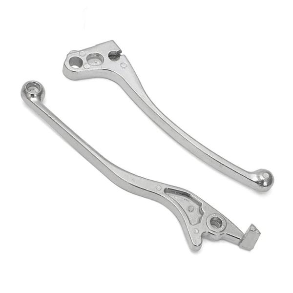並行輸入品 アルミシルバー仕上げフロントブレーキ クラッチレバーホンダ Z125 CBR250 CB...
