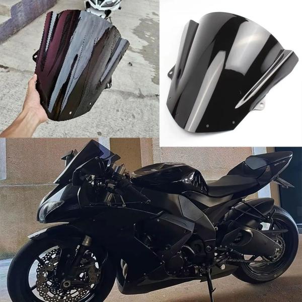 並行輸入品 ダブルバブルフロントガラス 風車 カワサキニンジャ ZX-10R 2008 2009 2...