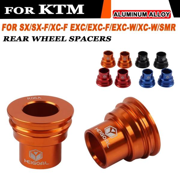 並行輸入品オートバイアクセサリー リアホイールハブスペーサーカラー KTM SX SX-F XC-F...