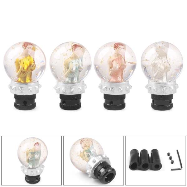 並行輸入品80MM クリスタル樹脂ギアシフトノブ 汎用レーシングカーシフトレバーノブ レディースシフ...