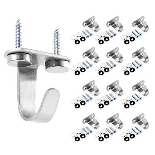 Pstyle. 天井 ネジ フック 吊り下げ 金具 ステンレス ねじ付き12セット PST-064