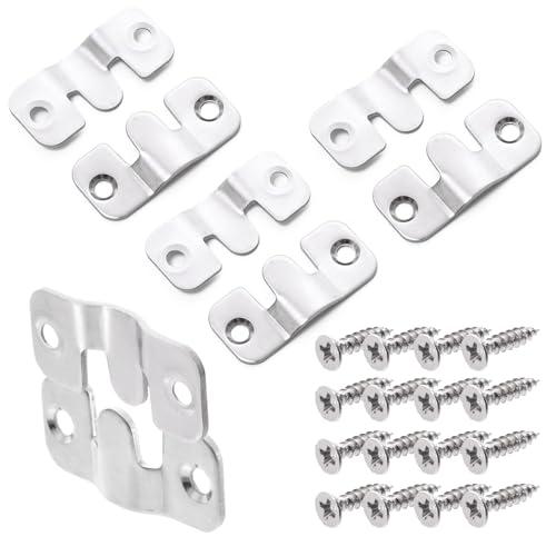 Pstyle. 額縁 フック 絵画 時計 鏡 壁掛け 吊り金具 ステンレス 8個セット PST-17...